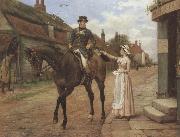 George goodwin kilburne Collecting the Post (mk37) Germany oil painting artist